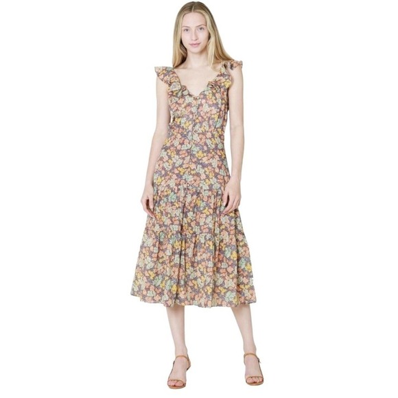 Veronica Beard Malgosia Knee Length Dress Womens Size 4 $495 Retro 40s Altered? - Picture 6 of 16